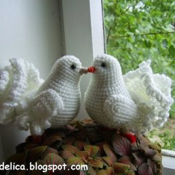 Очаровательный голубь крючком