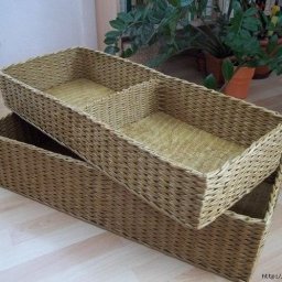 Плетем корзинку из газетных трубочек