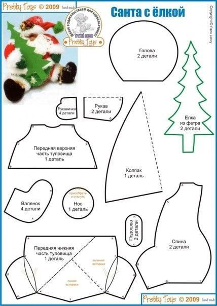 Текстильные Деды Морозы