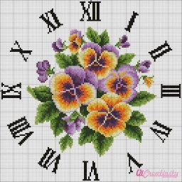 Вышитые часы