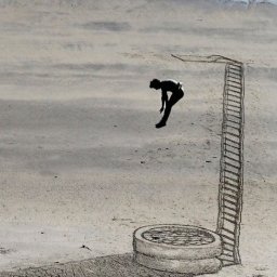 ​3D рисунки на пляжах: идеи для летнего творчества