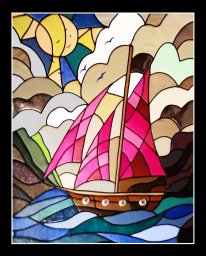 Большая подборка схем для панно в технике кинусайга: парусники и корабли