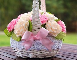 Корзинка из газетных трубочек: мастер-класс