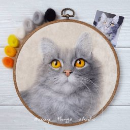 Котики и собачки в технике валяния из шерсти