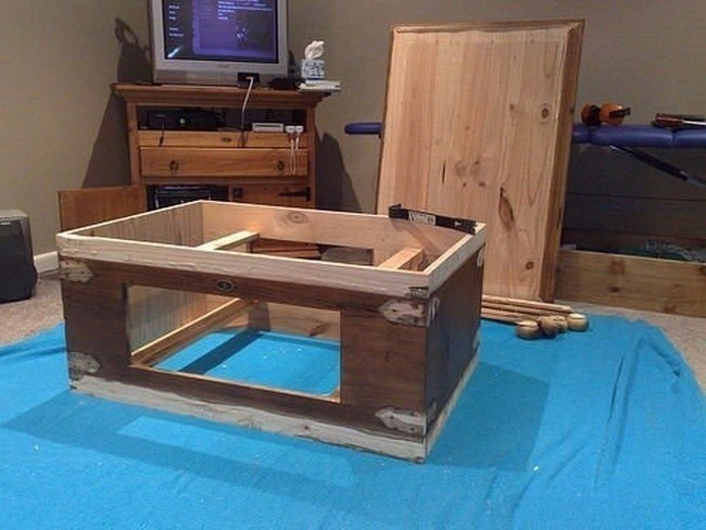 Журнальный столик с выдвижной столешницей своими руками