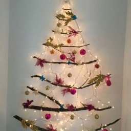 Елки из палок: коллекция идей