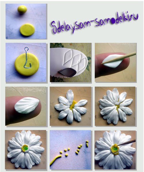Лепим красивые цветы