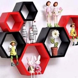 Необычные полки-соты своими руками