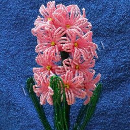 Очень красивый гиацинт из бисера