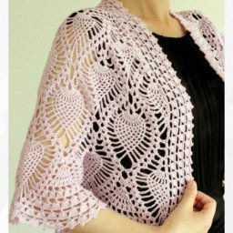 ​Прекрасное ажурное болеро