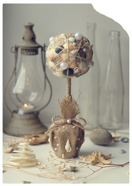 Топиарий из ракушек