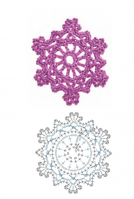 Большая подборка красивых мотивов крючком