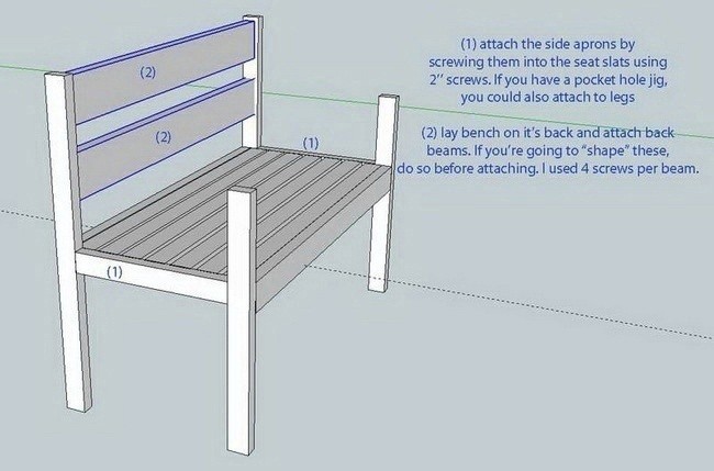 Садовая скамья на дачу