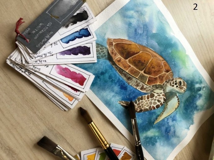 6 техник рисования акварельными красками