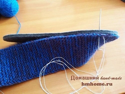 ​Вязаные тапочки