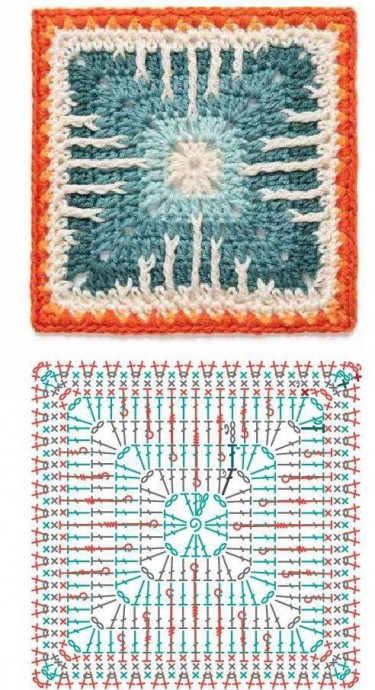 Схемы интересных узоров крестом