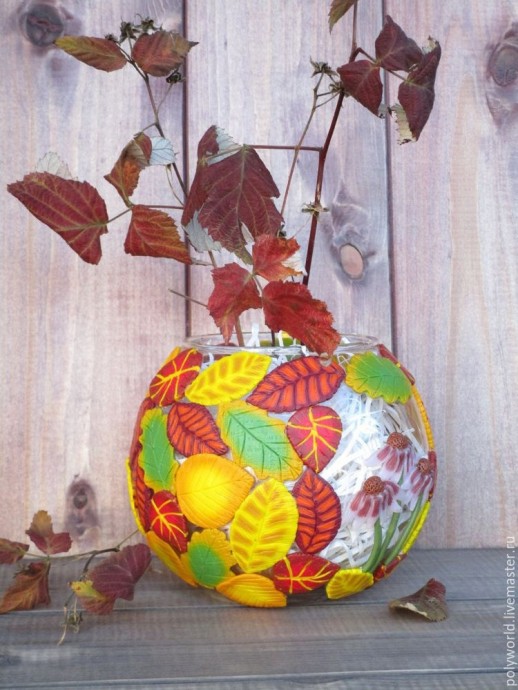 Ваза "Осенняя фантазия": мастер-класс