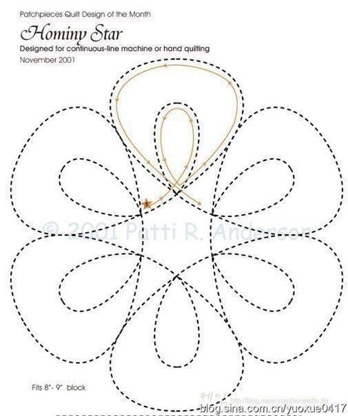 ​Схемы для выстегивания лоскутных покрывал