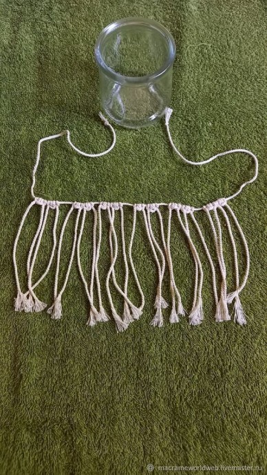 Подсвечник в технике макраме Подсвечник в технике макраме