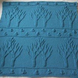 Одеяло "Дерево жизни" крючком