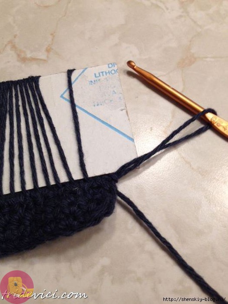 Необычная занавеска крючком