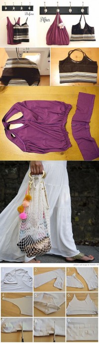 Самая простая сумка из майки