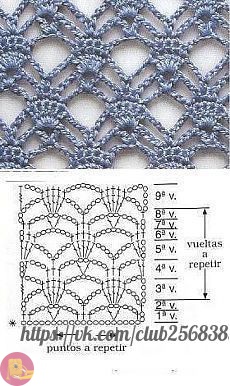 Узоры крючком: схемы