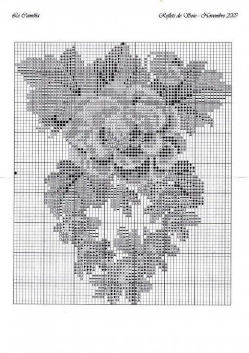 Вышивка крестиком винтажных цветов