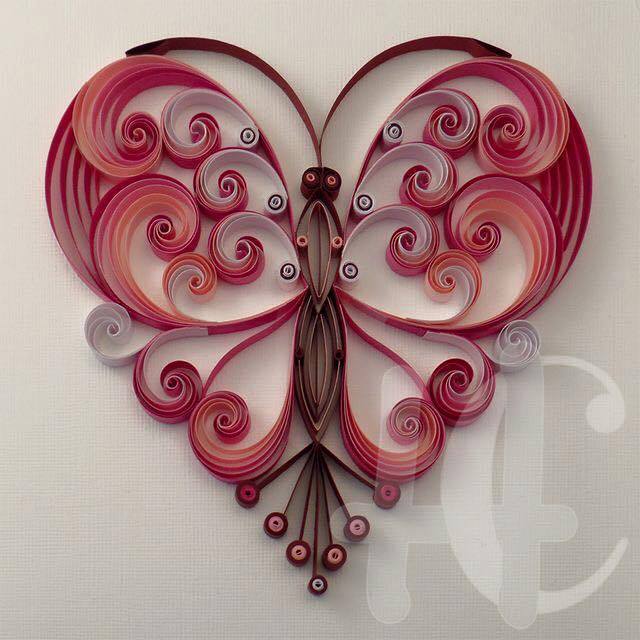 Бабочки в технике квиллинг