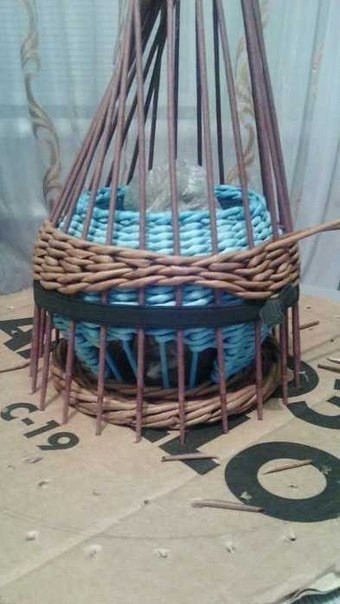 Плетение из газет "Чайный домик"