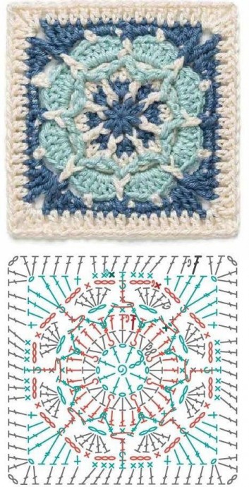 Схемы интересных узоров крестом