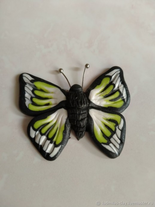 Бабочка из полимерной глины