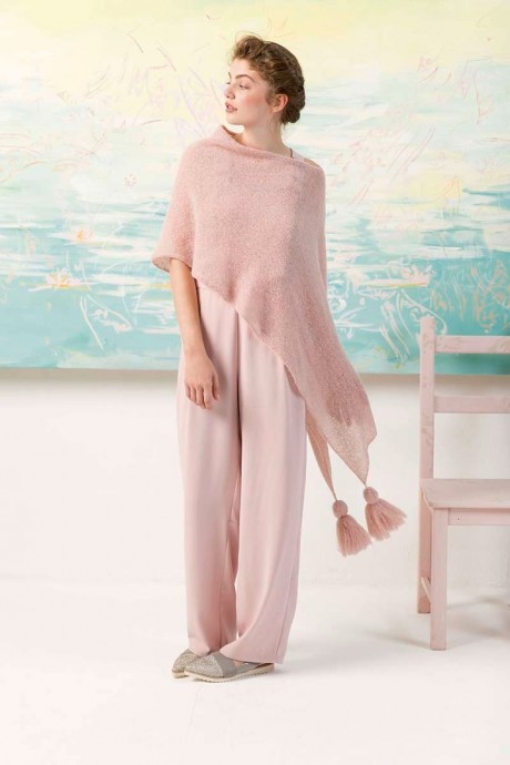 Пончо из альпака спицами Пончо из альпака спицами