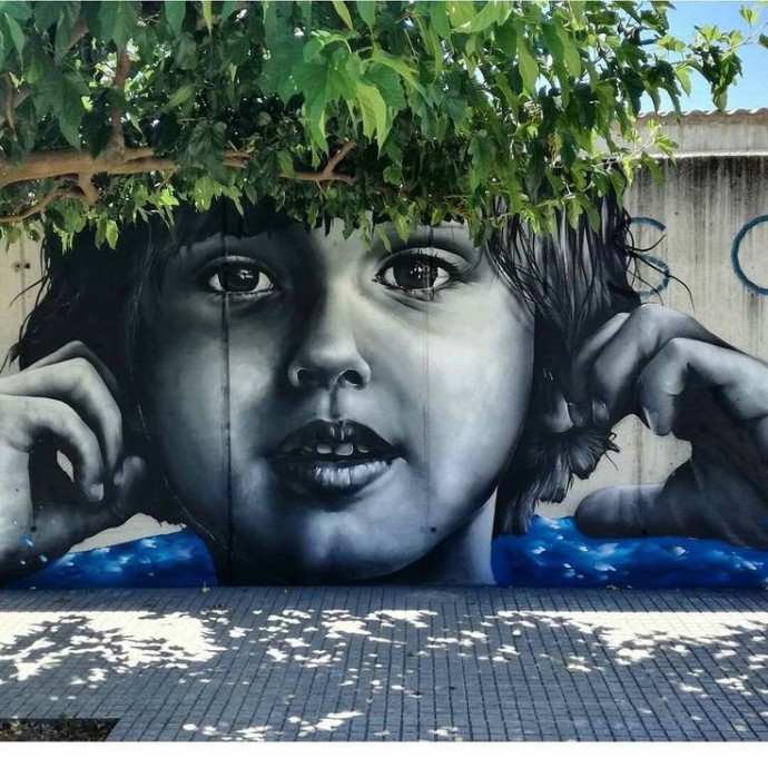 Стрит арт с деревьями: идеи для творчества