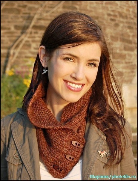 Вязаный снуд-воротник