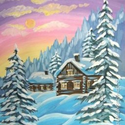 ​Зимний пейзаж: мастер-класс