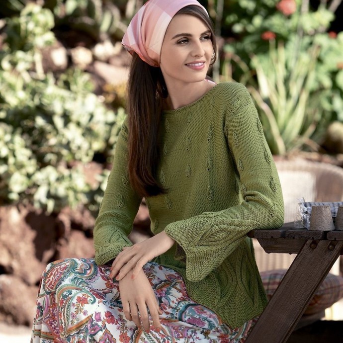 ​Джемпер с растительным узором