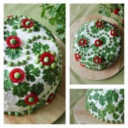 ​Идеи украшения салатов