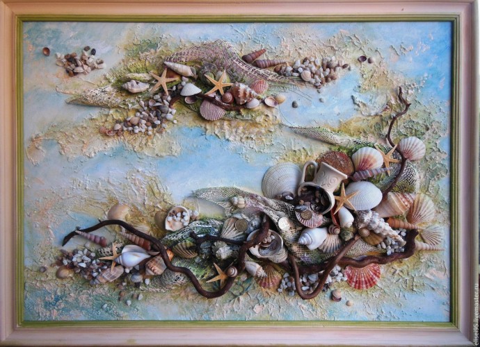 Картины с ракушками: оригинальные идеи для вдохновения Картины с ракушками: оригинальные идеи для вдохновения