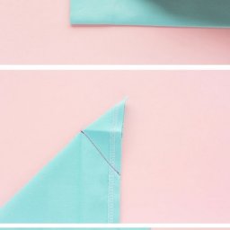 Делаем аккуратный уголок на ткани