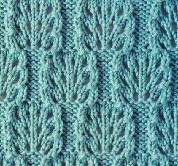 Красивые узоры на спицах