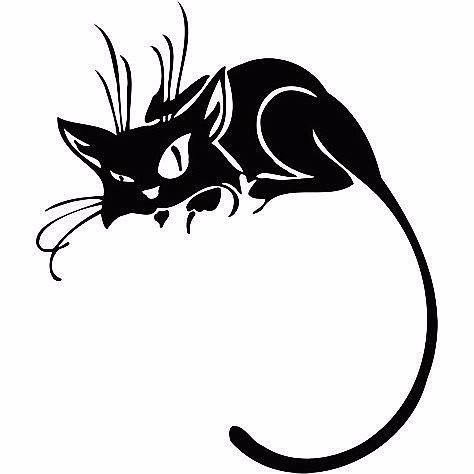 ​Трафареты кошек для декора