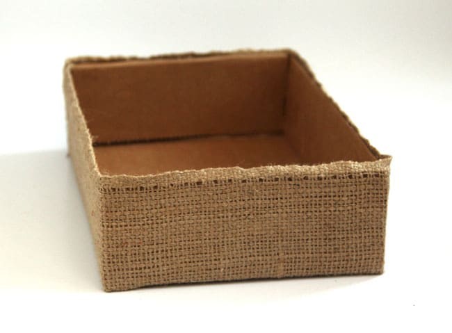 Декоративная корзина из коробки