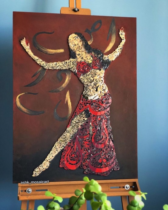 ​Картины в неожиданной технике из мозаики: идеи для вдохновения