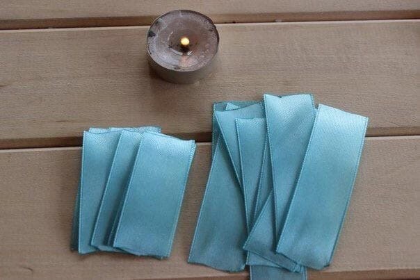 Бантики из атласных лент