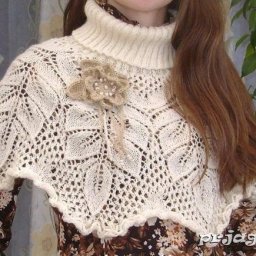 Шикарная манишка спицами