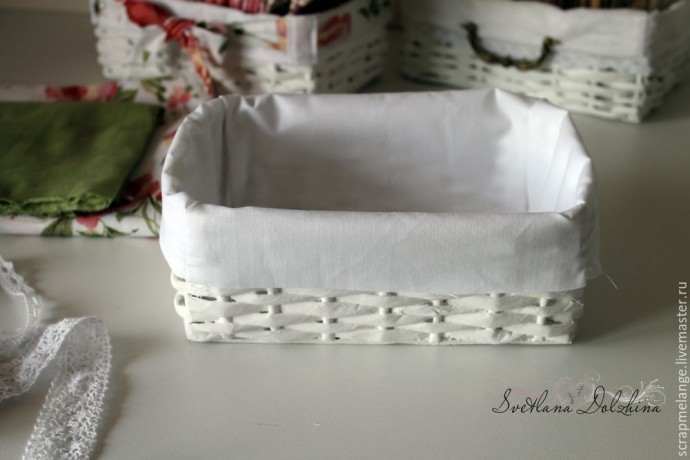 Шьем уютный чехол для корзинки