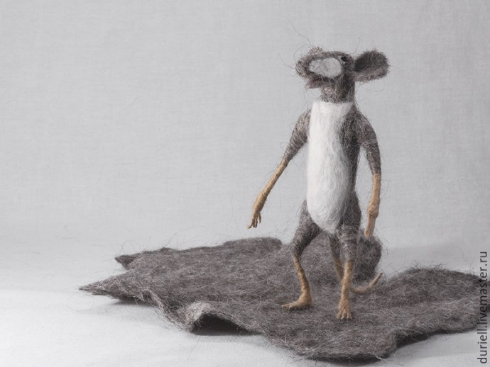 Валяем забавного крысёнка на каркасе Валяем забавного крысёнка на каркасе