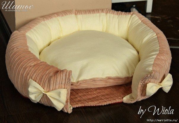 Красивая кроватка для кошки