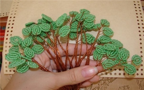 Букет роз из бисера